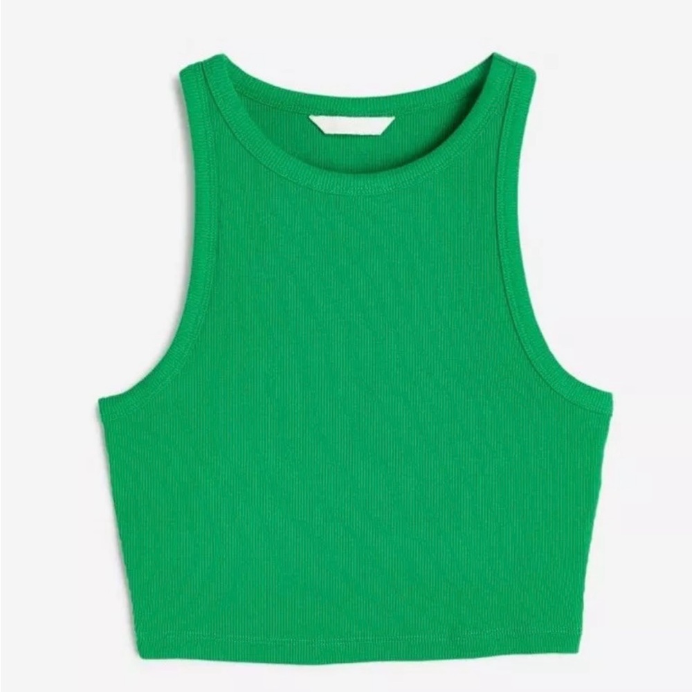 H&M Green Crop Top
